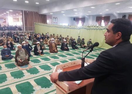 حضور در نماز جمعه شهر حاجی آباد شهرستان زیرکوه و ارائه گزارش به مردم
